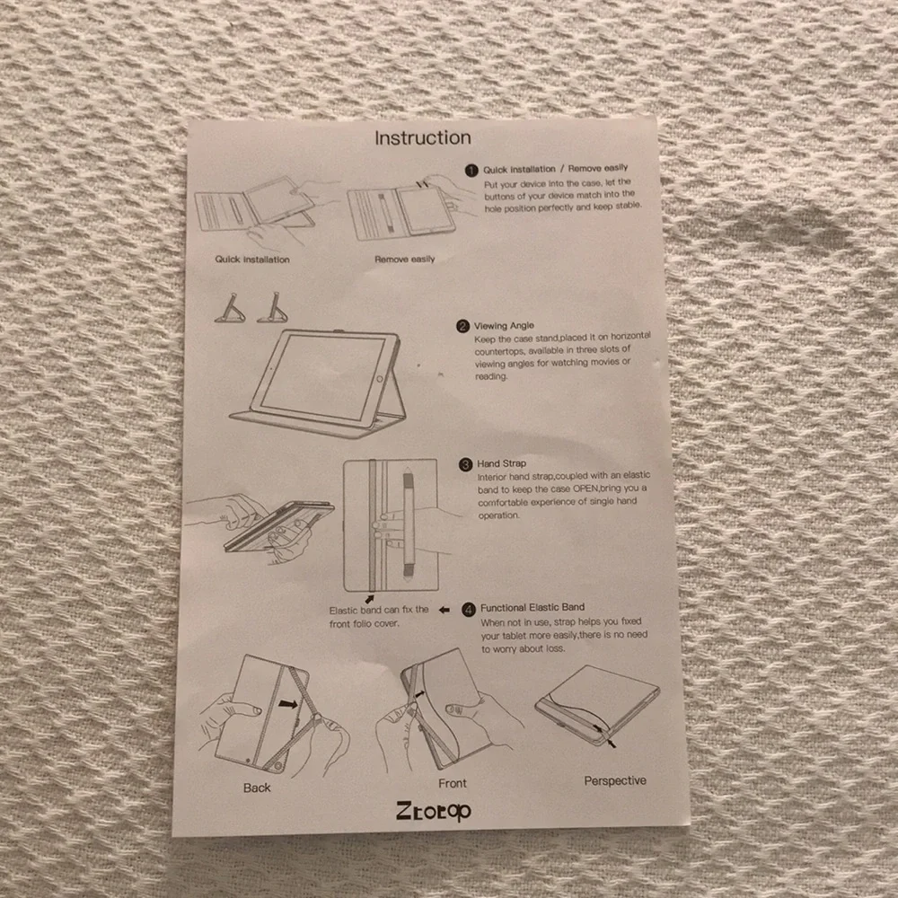 Ztotop Case for iPad 7th/8th Generation